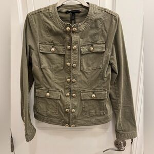 Olive green jacket from WHBM